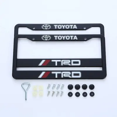 American Style Aluminum Alloy License Plate Frame, Logo Screen Printing Available - 8