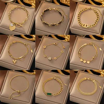 Langlebiges neues Titanstahl-Armband für Damen im europäischen und amerikanischen Stil, vielseitige ins-Mode-Handschmuck, modische Handschmuck für Mädchen, hochwertig