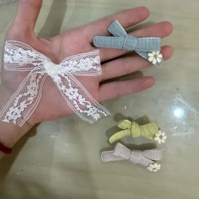Leichte Luxus-Schleifen-Zubehörteile für DIY-Schmuck, Halbfertigprodukt