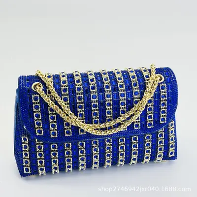 Damen-Abendtasche mit Strass, Partyhandtasche - 13