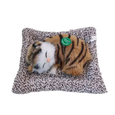 Miyavlayan peluş kedi, araba süsü, bambu kömürlü