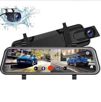 10 Zoll ADAS Dashcam 4K Rückspiegel Dual-Objektiv Rückfahrkamera