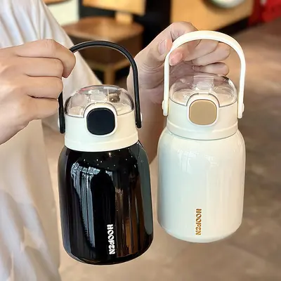 跨境316不锈钢保温杯小胖墩500ml高颜值便携式口袋杯户外随行水杯