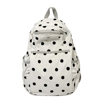 Women's Polka Dot Minimalist Backpack for Work and School - 8