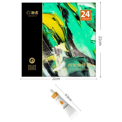 Huashe 12ml 24-color acrylic paint set for beginners - 6