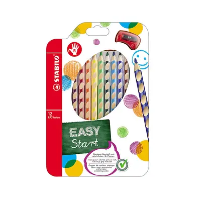 STABILO Pencil Grip with Anti-Slip Holes, 332/6 Colored Pencils, 6 Colors - 8