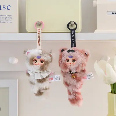 Трендовый хитовый брелок с плюшевой кошкой Milk Candy MM из серии «слепых коробок», милая декоративная фигурка для дома, подарок девушке, креативная игрушка