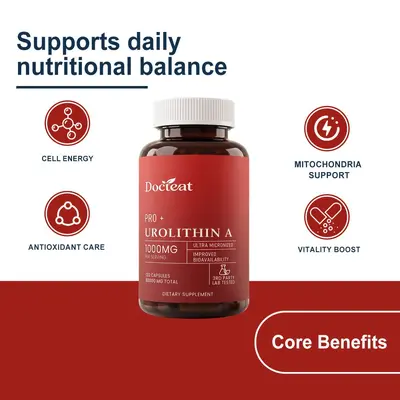 DOCTEAT Body Energy Supplement Capsules, Gentle Formula