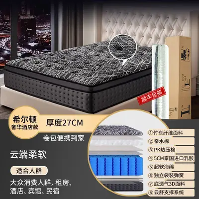 30cm Roll-Up Vacuum Compressed Latex Mattress with Independent Springs - 11