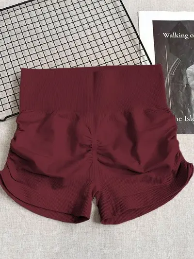 Yoga-Leggings Damen, hoher Bund, Bauchraffinierung, schnelltrocknend