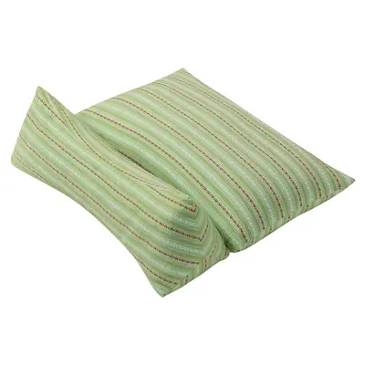 Buckwheat triangle cervical pillow with removable core