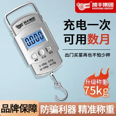 Kaifeng Taşınabilir Elektronik Terazi Portatif Yüksek Hassasiyetli Ev Bagaj Terazisi Kancalı Terazi Mini Küçük Kesin Yay Terazisi - 4