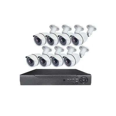 Gözetim kamera seti AHD koaksiyel 4K yüksek çözünürlüklü 4/8 kanallı iç ve dış mekan su geçirmez CCTV gözetim sistemi