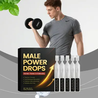 Men's Body Care Drops Daily Care for Men Boosts Vitality and Replenishes Energy, Improves Condition