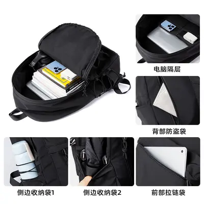 Men's Travel and Laptop Backpack for Middle School and University Students - 2