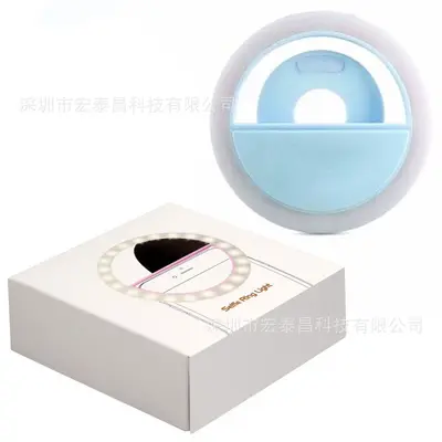 RK12 Tamamlayıcı Işık - Telefon Güzellik Selfie Tamamlayıcı Işık LED Mini Tamamlayıcı Işık Telefon Şarj Modeli 28 LED