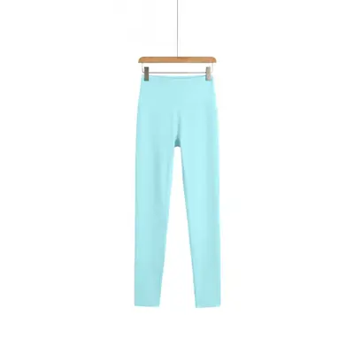 Çıplak his yoga pantolonu, yüksek bel, kalça kaldırıcı, dokuz çeyrek - 5
