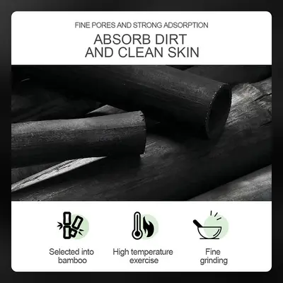 SADOER Bamboo Charcoal Blackhead Removal Nose Strips, Gentle Cleansing - 3