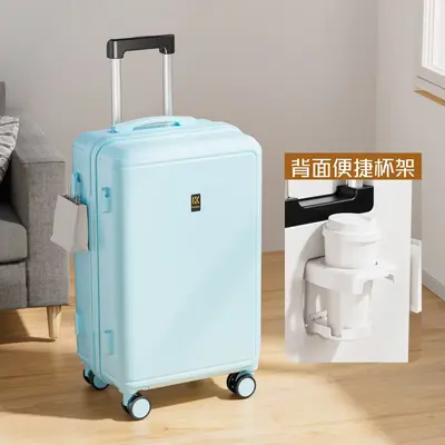 Large Capacity Silent Wheel Combination Lock Trolley Suitcase - 8