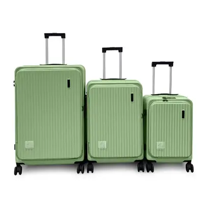 Hochwertiger Hartschalenkoffer mit Frontöffnung und Reißverschluss, praktischer Trolley für Reisen, Paarkoffer, maßgeschneidert, beliebtes Studentenmodell für Damen - 10