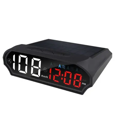 Car HUD head-up display solar powered compass radar detector