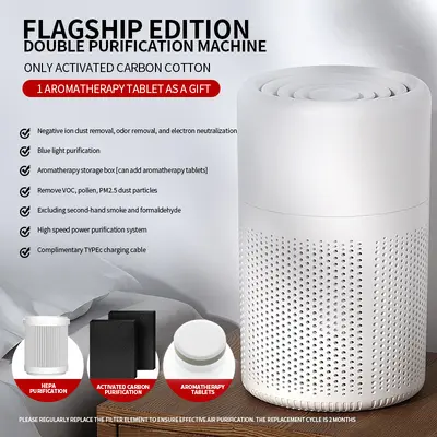 USB Desktop Air Purifier, Multi-Layer Filter, Mini - 8