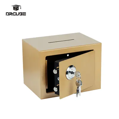 Mini Mechanical Lock Money Safe, Anti-Theft, for Home and Office - 12