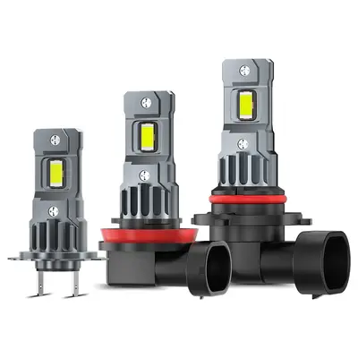 H7/9005/9006/H11 Car LED Headlight Bulb, Plug and Play, Integrated Driver