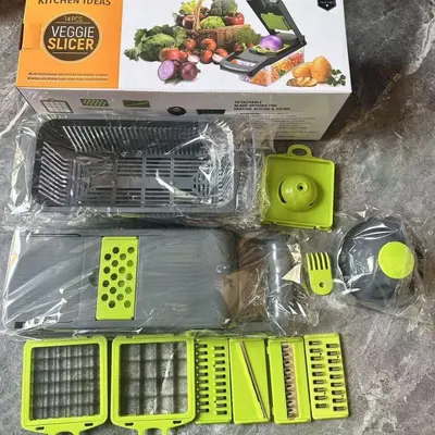 Çok fonksiyonlu sebze kesme aleti, mutfak patates doğrayıcı, rendesi, sebze parçalayıcı (sınır ötesi Amazon ürünü) - 9