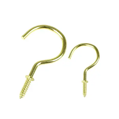 Open-Eye Self-Tapping Screw, Question Mark Hook, Plastic-Coated Cup Hook - 7