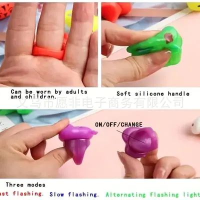 Soft TPR Animal Glowing Ring, Children's Party Light Toy