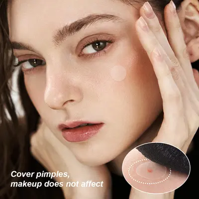Cross-border popular 40 capsule round acne patch hydrocolloid PE acne patch made of PE material, portable, waterproof and sweat-proof
