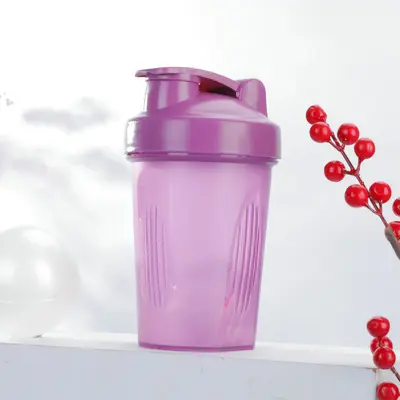 Spor spor protein tozu su bardağı öğrenci 400 ml şeffaf plastik bardak kullanışlı bardak ölçekli karıştırma çalkalayıcı bardak - 12
