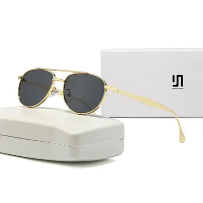 Men's Metal Pilot Sunglasses, Trendy Driver Style, Premium Look - 6