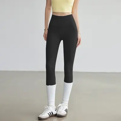 Pilates-Yogahose, hohe Taille, Po-Lifting, Haifischhose - 7