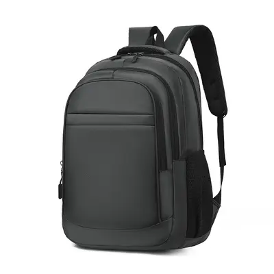 Men's Business Backpack, Plain Color, Laptop Compartment - 7