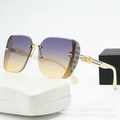 Damen-Sonnenbrille, große Fassung, UV-Schutz, modisch - 5