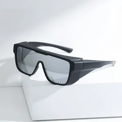 Large-Frame UV Protection Sports Sunglasses for Skiing and Cycling - 3