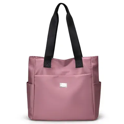 Oxford Cloth Lightweight Tote Crossbody Bag, Extra Large, Model 4014 - 6