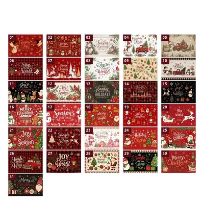 Christmas Floor Mat Two-Piece Set, Absorbent and Waterproof for Kitchen and Bathroom