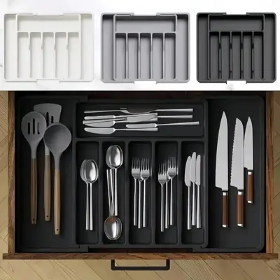 Kitchen Storage Rack, Expandable Tableware Organizer