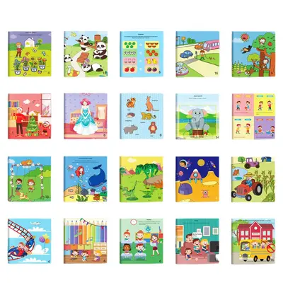 20-Volume Sticker Book Set for Focus and Early Childhood Learning - 5