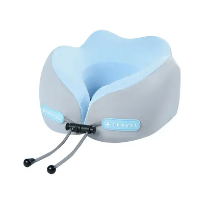 Memory foam U-shaped neck pillow, portable travel