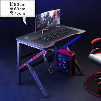 Eck-Computertisch und Gaming-Tisch, moderner minimalistischer Schreibtisch - 7