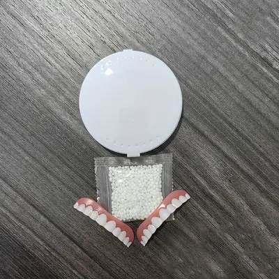 Simülasyon diş kaplaması, üst ve alt çene, delikli veya deliksiz, beyazlatıcı - 8