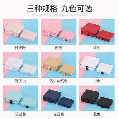 Takı Ambalaj Kutusu Kolye Küpe Kolye Çekmeçeli Boş Beyaz 1.7cm Amazon Saklama Yüzüğü Mücevher Kutusu