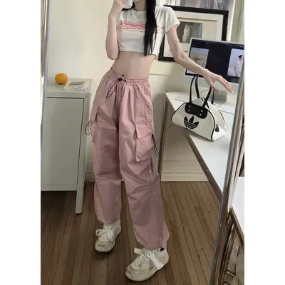 Women's Cargo Pants, Summer, Thin, Loose Wide Leg - 9
