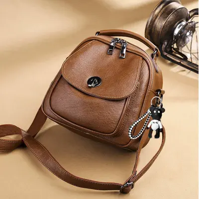 Women's Soft Small Crossbody Backpack, Multifunctional