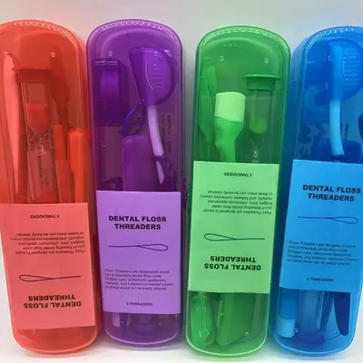 Kieferorthopädisches Mundpflege-Set, 8-teilig, Zahnarzt - 2