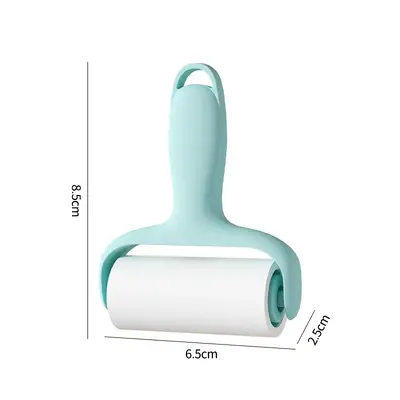 Mini adhesive lint roller, portable and refillable